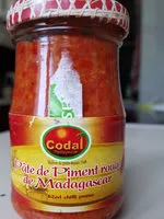 Mängden socker i Purée De Piment Rouge de Madagascar