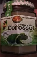 Mängden socker i Confiture de corossol