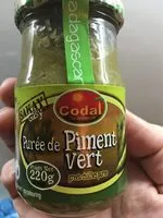 Mängden socker i Purée de piment vert