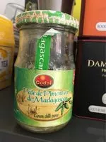 Mängden socker i Pate De Piment Vert De Madagascar Codal