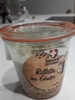 Mängden socker i Rillettes de porc au Genepi