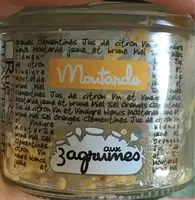 Mängden socker i Moutarde aux trois agrumes