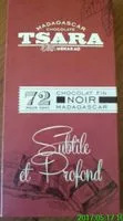 Mängden socker i Chocolat TSARA 72%