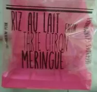 Mängden socker i Riz au lait - façon tarte aux citrons meringué