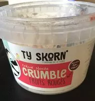 Mängden socker i Creme glacee crumble fruits rouges