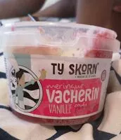 Mängden socker i Meringue vacherin vanille - coulis framboise