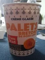 Mängden socker i Crème glacée aux palets Bretons de Pont-Aven