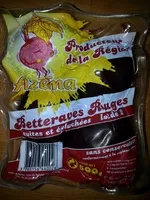 Mängden socker i Betteraves rouges cuites et épluchées