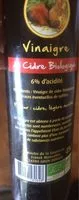 Mängden socker i Vinaigre de cidre biologique