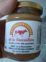 Mängden socker i Confiture de lait de la Buscaillere