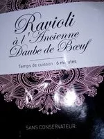 Mängden socker i Raviolis a l'ancienne au boeuf