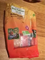 Mängden socker i Mulberries séchées bio