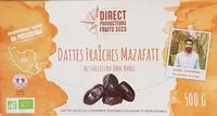 Mängden socker i Dattes fraîches Mazafati des vallées du Jebal Barez