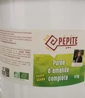 Mängden socker i Purée d'amande complète