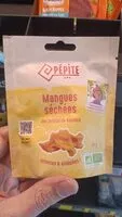 Mängden socker i Mangues séchées