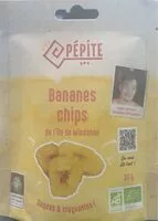 Mängden socker i Bananes chips de lîle de mindanao