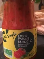 Mängden socker i Sauce tomate basilic bio