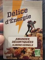 Mängden socker i Amandes Décortiquées
