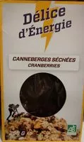 Mängden socker i Canneberges séchées