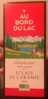 Mängden socker i Chocolat noir éclats de caramel bio