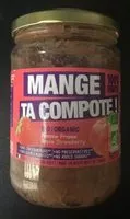 Mängden socker i Compote Pomme fraise bio