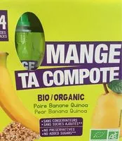 Mängden socker i Compote poire banane quinoa