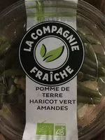 Mängden socker i Pomme de terre haricot vert amandes