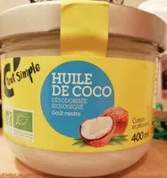 Mängden socker i Huile de coco