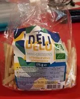 Mängden socker i Déli Délo mini gressins à l'huile d'olive vierge extra