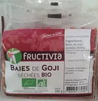 Mängden socker i Baies de Goji séchées bio