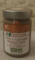 Mängden socker i Pâte à tartiner Noisettes au caramel et sel de guerande