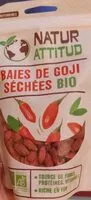 Mängden socker i Baies de goji séchées