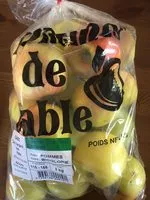 Mängden socker i Pomme de table