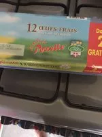 Mängden socker i 12 dont 2 œufs offerts frais Perrette datés sur la coquille