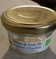 Mängden socker i Rillettes de truite bio