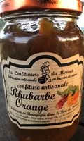 Mängden socker i Confiture artisanale Rhubarbe Orange