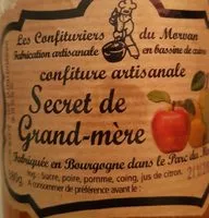Mängden socker i Confiture secret de Grand-mère