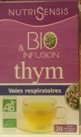 Mängden socker i bio & infusion thym