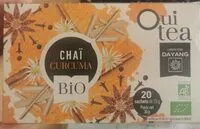 Mängden socker i Chaï curcuma bio