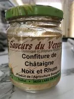 Mängden socker i Confiture de châtaigne, noix et rhum