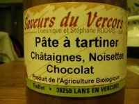 Mängden socker i Pâte à tartiner châtaignes, noisettes, chocolat