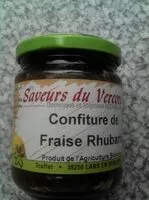 Mängden socker i Confiture Fraise Rhubarbe