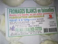 Mängden socker i Fromages blancs en faisselles