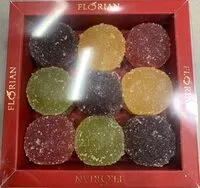 Mängden socker i Pates de fruit Florian