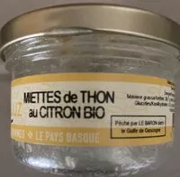 Mängden socker i Miettes de thon au Citron bio