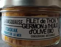 Mängden socker i Filet de thon germon à l'huile d'olive bio