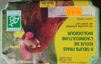 Mängden socker i 6 Oeufs Frais Issus de L'agriculture biologique