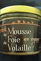 Mängden socker i Mousse de foie de volaille au cognac