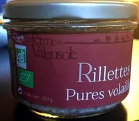 Mängden socker i Rillettes pures volailles