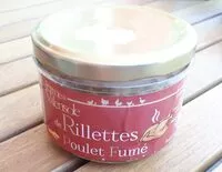Mängden socker i Rillettes de poulet fumé